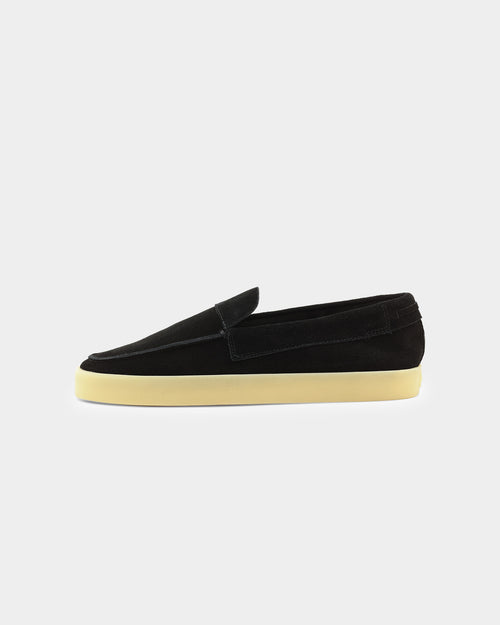 Saint Morta Hemisphere Suede Slip On Loafer Black/Gum