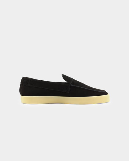 Saint Morta Hemisphere Suede Slip On Loafer Black/Gum