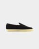 Saint Morta Hemisphere Suede Slip On Loafer Black/Gum