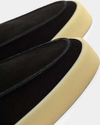 Saint Morta Hemisphere Suede Slip On Loafer Black/Gum