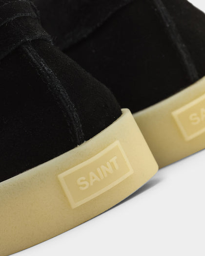 Saint Morta Hemisphere Suede Slip On Loafer Black/Gum