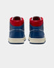 Jordan Women's Air Jordan 1 Mid "Blue/Red" White/French Blue