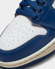 Jordan Women's Air Jordan 1 Mid "Blue/Red" White/French Blue