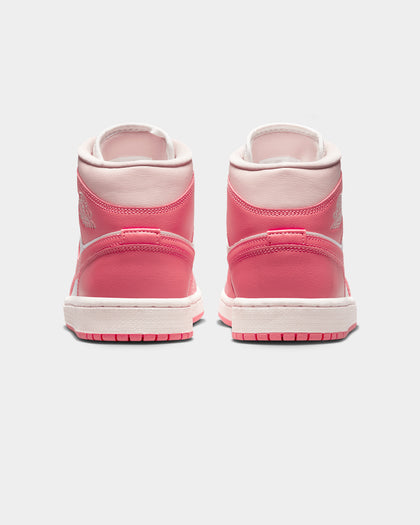 Jordan Women's Air Jordan 1 Mid "Strawberries & Cream" White/Sea Coral