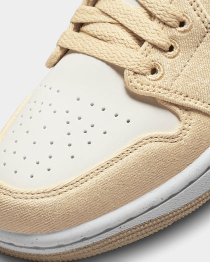 Jordan Women's Air Jordan 1 Low SE "Canvas" Team Gold/Sail