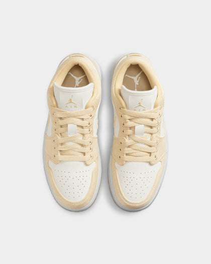 Jordan Women's Air Jordan 1 Low SE "Canvas" Team Gold/Sail