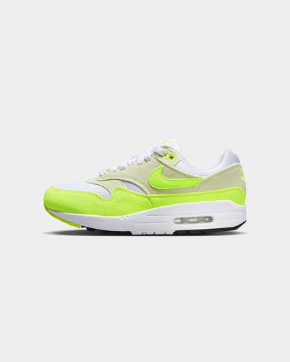 Nike Women's Air Max 1 '87 "Volt Suede" White/Volt-Sea