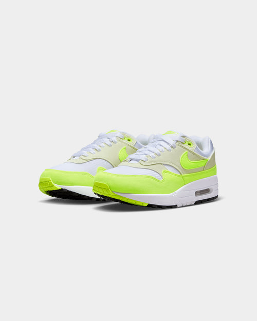 Nike Women's Air Max 1 '87 "Volt Suede" White/Volt-Sea