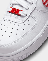 Nike Women's Air Force 1 '07 "Gingham Plaid" White/Mystic Red