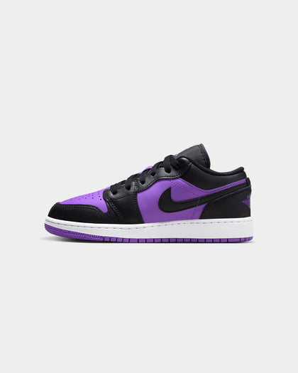 Jordan Kids' Air Jordan 1 Low BG "Black/Purple" Purple Venom/Black