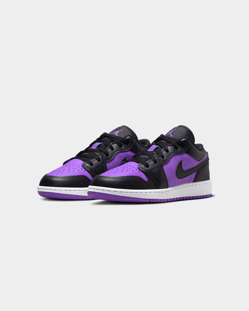 Jordan Kids' Air Jordan 1 Low BG "Black/Purple" Purple Venom/Black