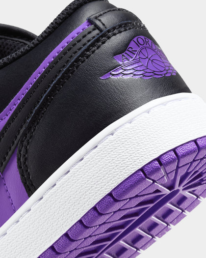 Jordan Kids' Air Jordan 1 Low BG "Black/Purple" Purple Venom/Black
