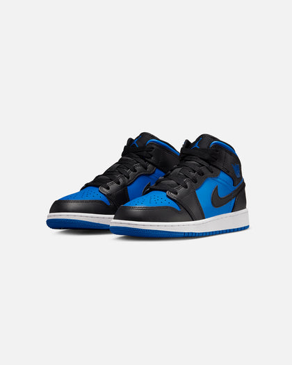Jordan Kids' Air Jordan 1 Mid (GS) Black/Royal