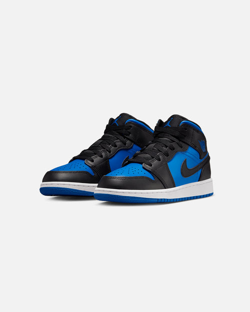 Jordan Kids' Air Jordan 1 Mid (GS) Black/Royal