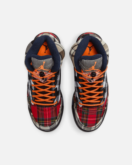 Jordan Kids' Air Jordan 5 Retro Plaid (GS) Black/Orange
