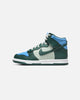 Nike Kids' Dunk High (GS) Deep Jungle/University Blue