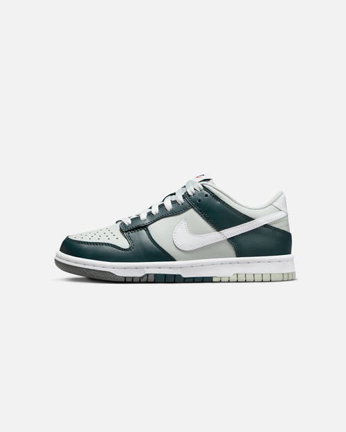 Nike Kids' Dunk Low BG (GS) Deep Jungle/White