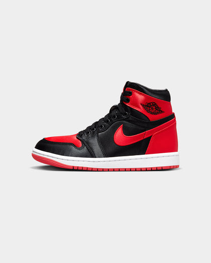 Jordan Women's Air Jordan 1 Retro High OG "Satin Bred" Black/University Red