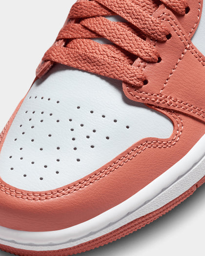 Jordan Women's Air Jordan 1 Low "Pink Salmon" Pure Platinum/Sky J Orange