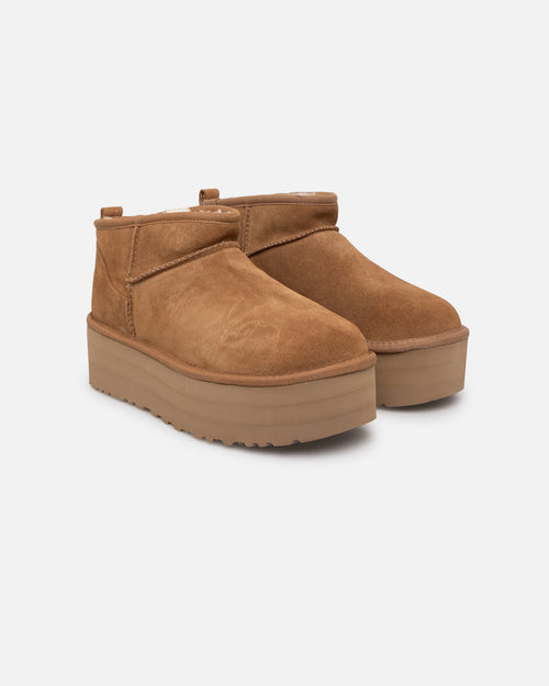 Ugg Boots Women's Classic Ultra Mini Platform Chestnut