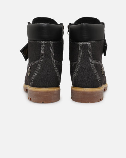 Timberland X Culture Kings 6" Black Denim Premium Boot Black Denim