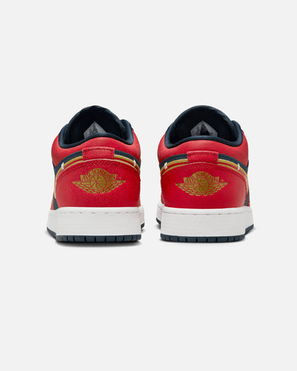 Jordan Kids' Air Jordan 1 Low SE (GS) Armoury Navy/Gold/Red
