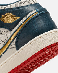Jordan Kids' Air Jordan 1 Mid SE "Take Flight" (GS) Armoury Navy/Metallic Gold