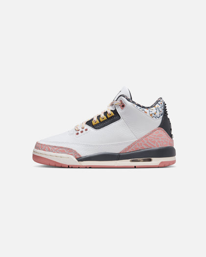 Jordan Kids' Air Jordan 3 Retro "Red Stardust" (GS) White/Anthracite