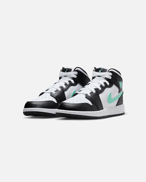 Jordan Kids' Air Jordan 1 Mid (GS) White/Green Glow