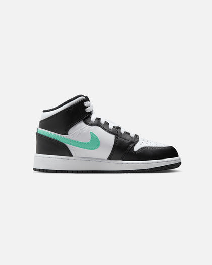 Jordan Kids' Air Jordan 1 Mid (GS) White/Green Glow