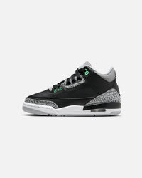 Jordan Kids' Air Jordan 3 Retro (GS) Black/Green Glow