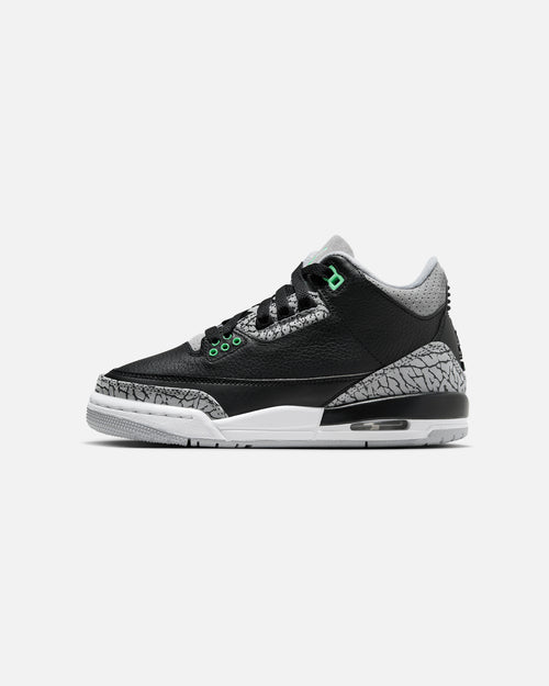 Jordan Kids' Air Jordan 3 Retro (GS) Black/Green Glow