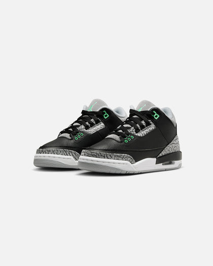 Jordan Kids' Air Jordan 3 Retro (GS) Black/Green Glow