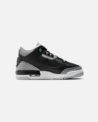 Jordan Kids' Air Jordan 3 Retro (GS) Black/Green Glow