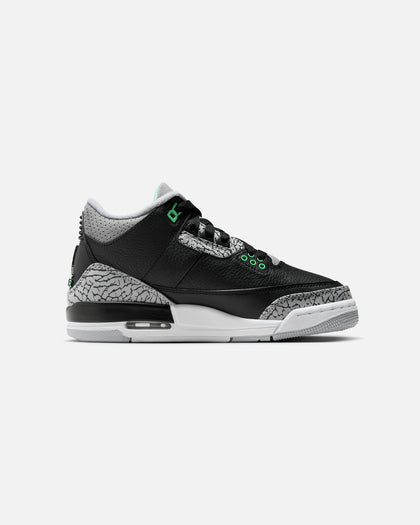 Jordan Kids' Air Jordan 3 Retro (GS) Black/Green Glow