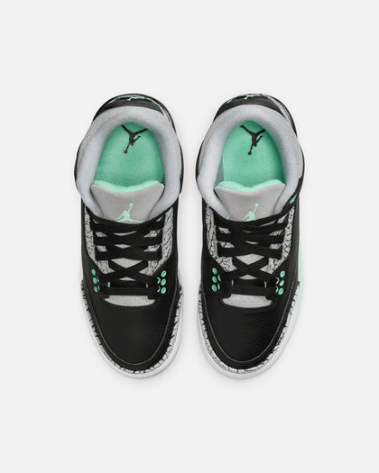 Jordan Kids' Air Jordan 3 Retro (GS) Black/Green Glow