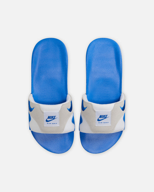 Nike Air Max 1 Slides White/Royal Blue