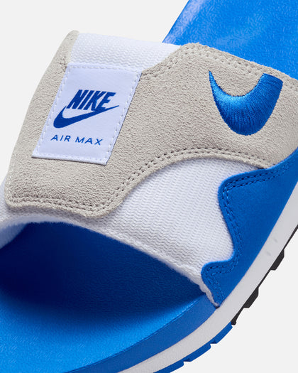 Nike Air Max 1 Slides White/Royal Blue