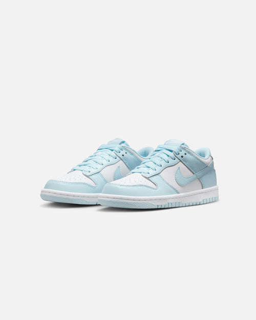Nike Kids' Dunk Low (GS) White/Glacier Blue