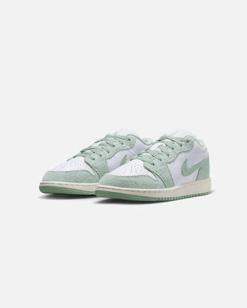 Jordan Kids' Air Jordan 1 Low SE (GS) White/Seafoam-Sail
