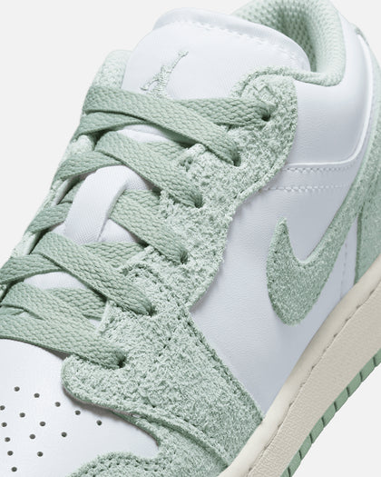 Jordan Kids' Air Jordan 1 Low SE (GS) White/Seafoam-Sail