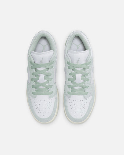 Jordan Kids' Air Jordan 1 Low SE (GS) White/Seafoam-Sail