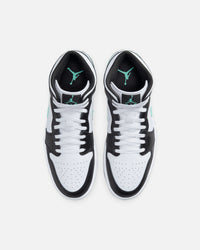 Jordan Air Jordan 1 Mid White/Green Glow