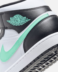 Jordan Air Jordan 1 Mid White/Green Glow