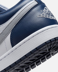 Jordan Air Jordan 1 Low "Midnight Navy" White/Wolf Grey