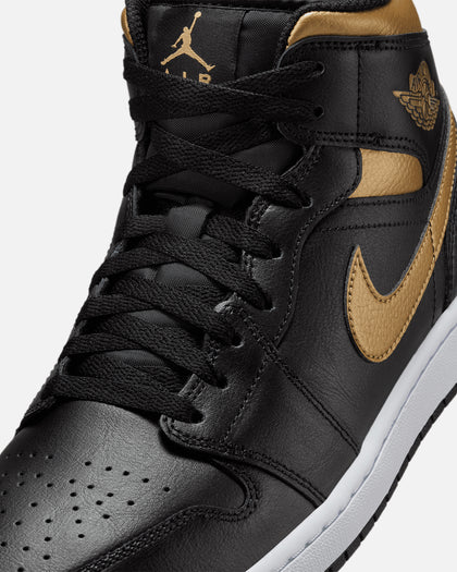 Jordan Air Jordan 1 Mid "Metallic Gold" Black/Metallic