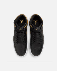 Jordan Air Jordan 1 Mid "Metallic Gold" Black/Metallic