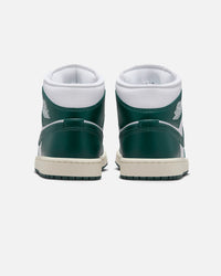 Jordan Women's Air Jordan 1 Mid "Oxidised Green" White/Oxidized Green