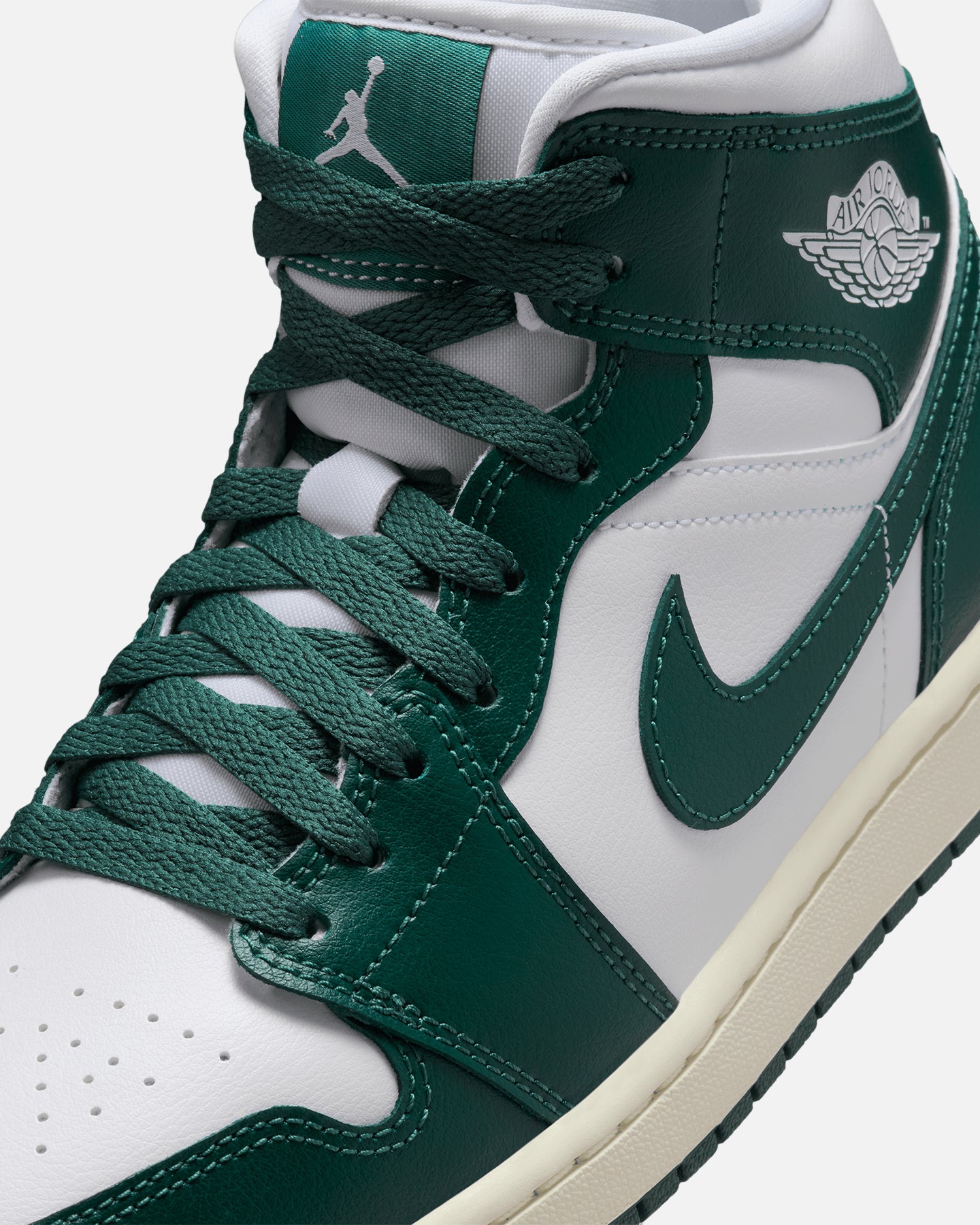 womens green and white jordans