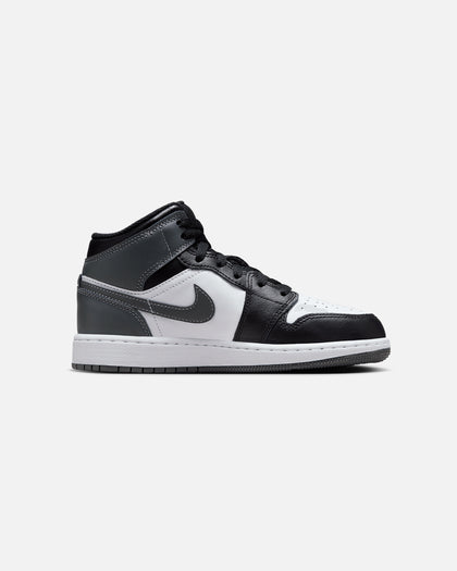 Jordan Kids' Air Jordan 1 Mid (GS) Black/Iron Grey